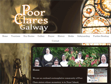 Tablet Screenshot of poorclares.ie